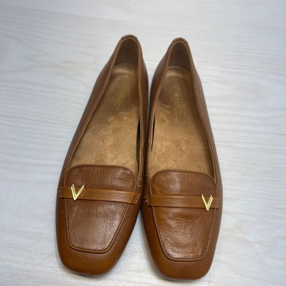 Vionic Hayes Leather Slip On Loafers Shoes Brown Womens Size 9 - Picture 6 of 8